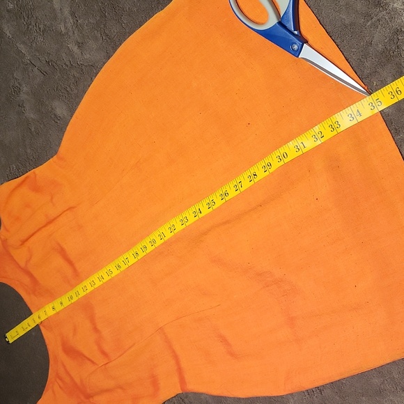 Vintage Linen-blend Farouche Lori Weidner Dress-Suit / Sz 8 / Orange, Rust-Brown - Picture 15 of 16